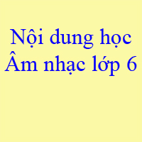 Phân phối chương trình môn Âm nhạc lớp 6