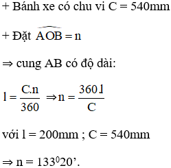 Giải bài tập SGK Toán lớp 9 bài 9: Độ dài đường tròn, cung tròn