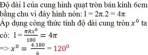 Giải bài tập SGK Toán lớp 9 bài 2: Hình nón - Hình nón cụt - Diện tích xung quanh và thể tích của hình nón, hình nón cụt