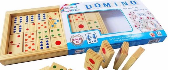 Học phép toán cộng trừ bằng domino