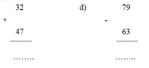 Đề thi khảo sát chất lượng đầu năm môn Toán lớp 2 - Đề số 1