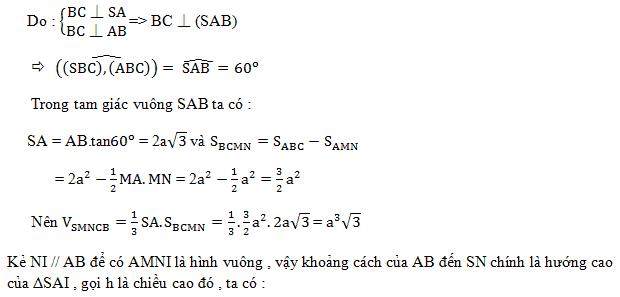 Cách tính khoảng cách giữa 2 đường thẳng chéo nhau trong không gian