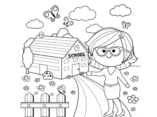 tranh to mau truong mam non 11