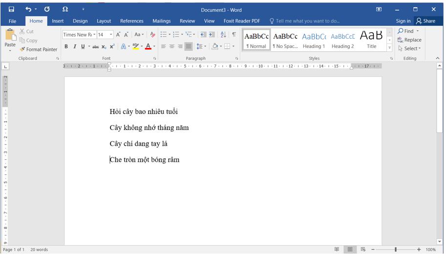 Luyện gõ từ và câu
