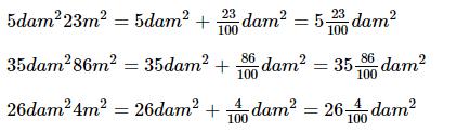 Đề-ca-mét vuông. Héc-tô-mét vuông