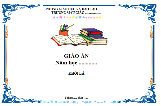 Mẫu giáo án ngang
