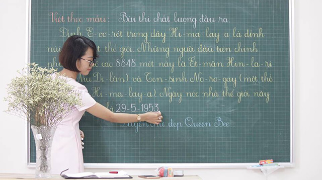 Kinh nghiệm viết bảng đẹp