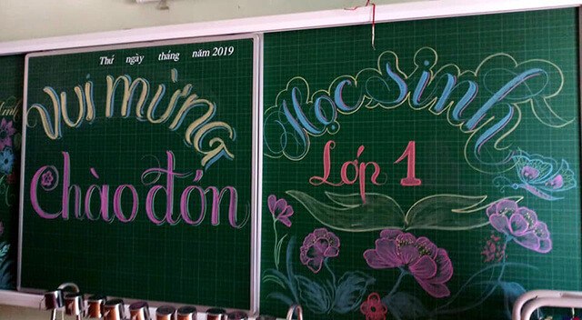 mau trang tri bang 11