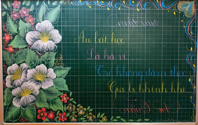 mau trang tri bang lop 10 min