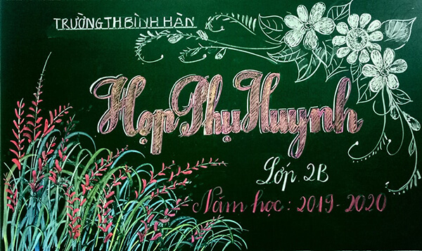 Mẫu trang trí bảng lớp