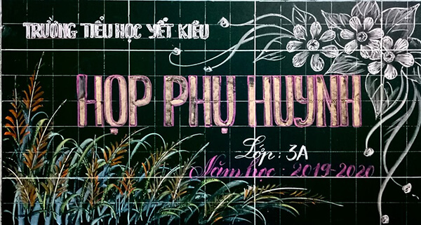 Mẫu trang trí bảng đẹp