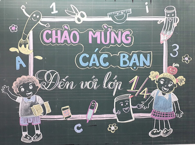 Mẫu trang trí bảng