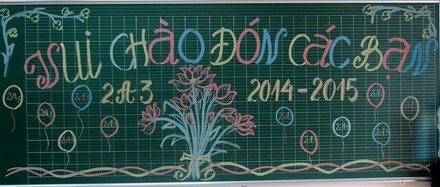 Mẫu trang trí bảng