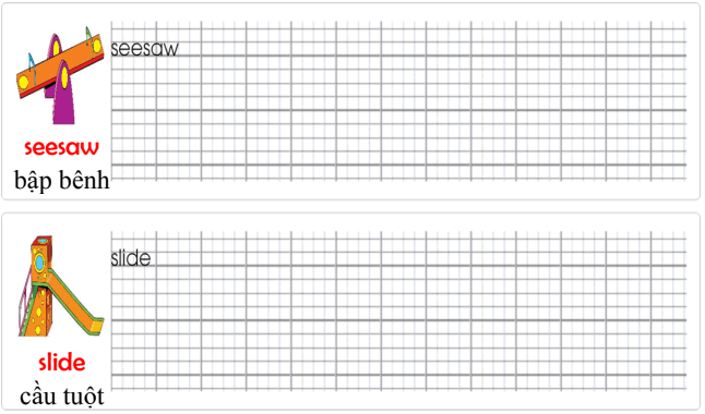 Tập viết Tiếng Anh lớp 2 Unit 5 Where's the ball?