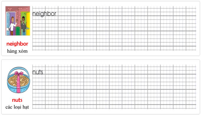 Tập viết Tiếng Anh lớp 3 Unit 5 Let's buy presents!