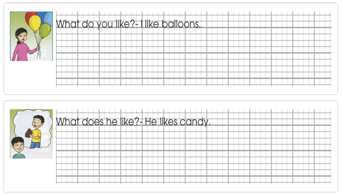 Tập viết Tiếng Anh lớp 3 Unit 5 Let's buy presents!