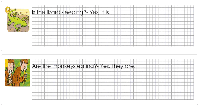 Tập viết Tiếng Anh lớp 4 Unit 5: A naughty monkey!