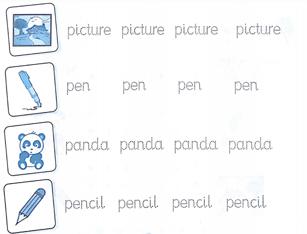 Phiếu bài tập cuối tuần môn Tiếng Anh lớp 2 Tuần 6