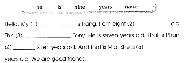 Phiếu bài tập cuối tuần môn Tiếng Anh lớp 3 Tuần 6