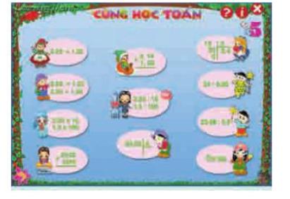  Học toán với phần mềm cùng học toán 5