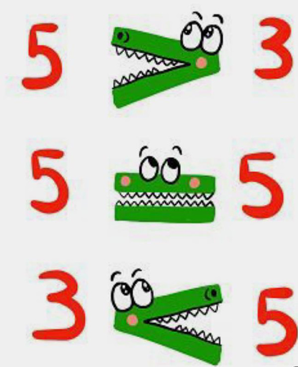 Mẹo hay dạy trẻ so sánh và đặt dấu bé, dấu lớn