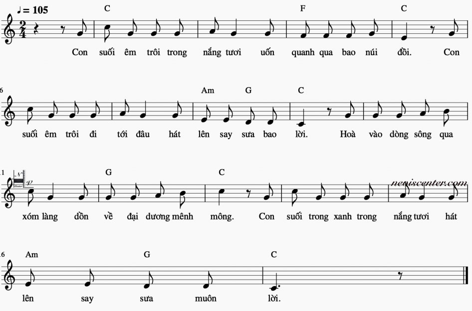 Soạn Âm nhạc lớp 8 Tiết 27: Ôn tập bài hát: Ngôi nhà chung của chúng ta & Tập đọc nhạc: TĐN số 7