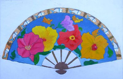 Soạn Mĩ thuật lớp 8 Bài 1: Vẽ trang trí – Trang trí quạt giấy