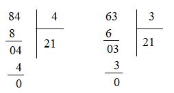 Chia số có hai chữ số cho số có một chữ số
