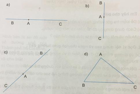 Vẽ hai đường thẳng vuông góc