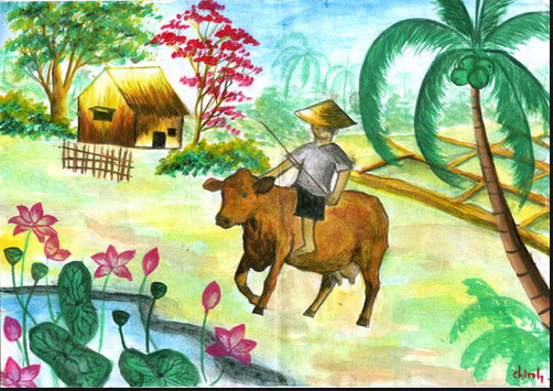 Soạn Mĩ thuật lớp 8 Bài 16+17: Vẽ tranh – Đề tài tự do