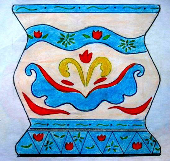 Soạn Mĩ thuật lớp 8 Bài 4: Vẽ trang trí – Tạo dáng và trang trí chậu cảnh