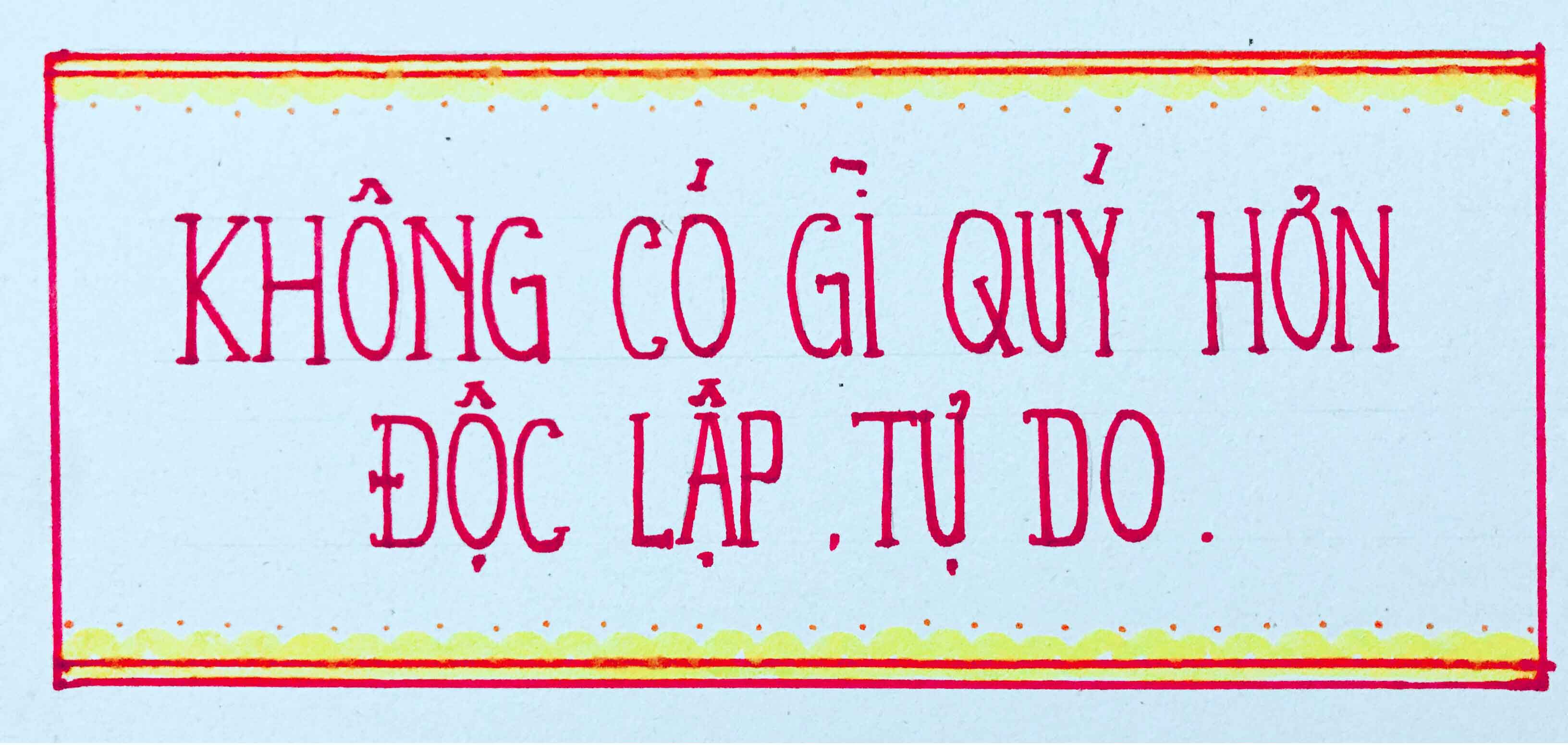 Soạn Mĩ thuật lớp 8 Bài 6: Vẽ trang trí – Trình bày khẩu hiệu