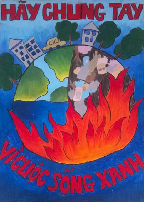 Soạn Mĩ thuật lớp 8 Bài 22 + 23: Vẽ trang trí – Tranh cổ động