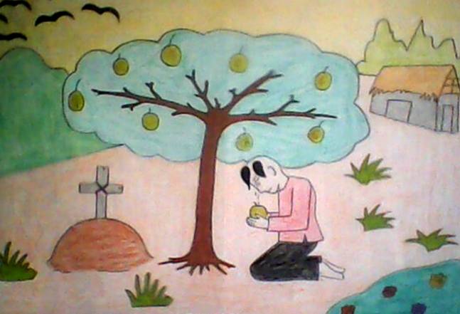 Soạn Mĩ thuật lớp 8 Bài 28: Vẽ tranh - Minh họa truyện cổ tích