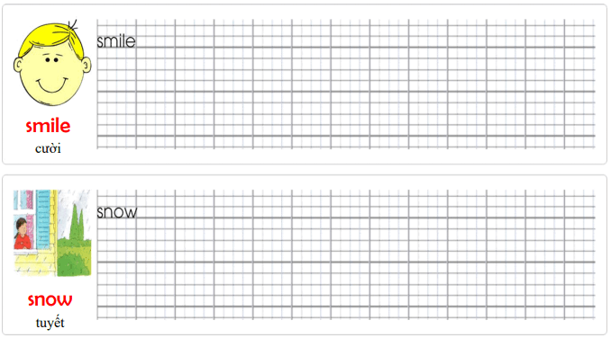 Tập viết Tiếng Anh lớp 3 Unit 6 What time is it?