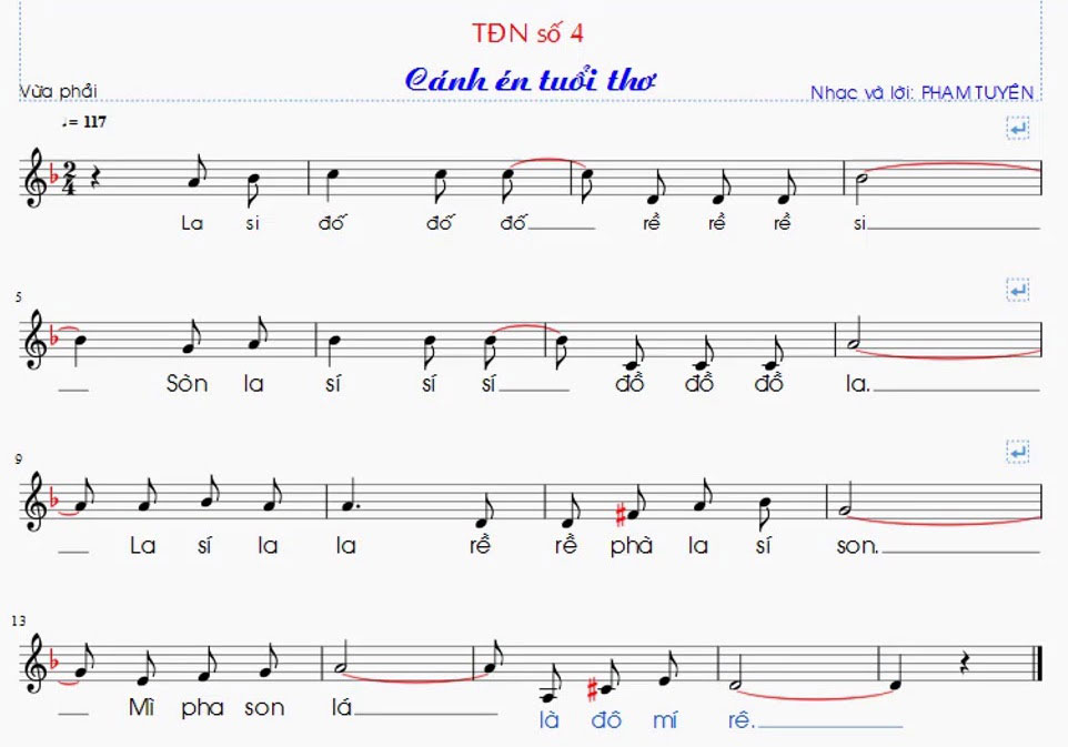 Soạn Âm nhạc lớp 9 Tiết 12: Ôn tập bài hát: Lí kéo chài & Tập đọc nhạc: Giọng Rê thứ - TĐN số 4