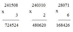 Nhân với số có một chữ số
