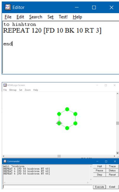 Thế giới hình học trong Logo
