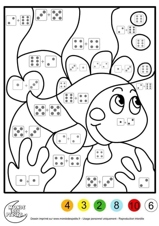 tranh tô màu toán tư duy cho trẻ