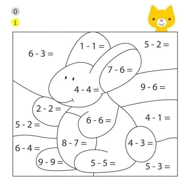 tranh tô màu toán tư duy cho trẻ