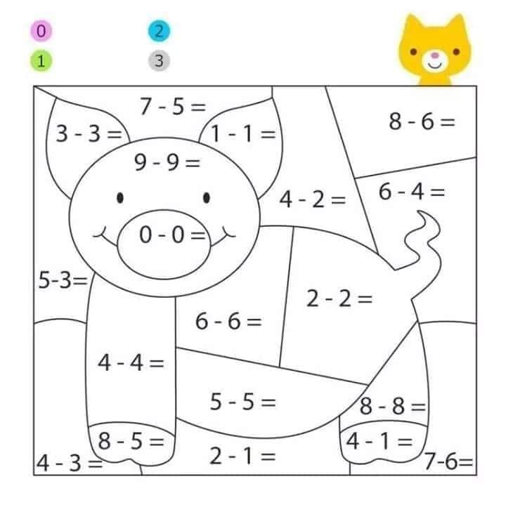 tranh tô màu toán tư duy cho trẻ