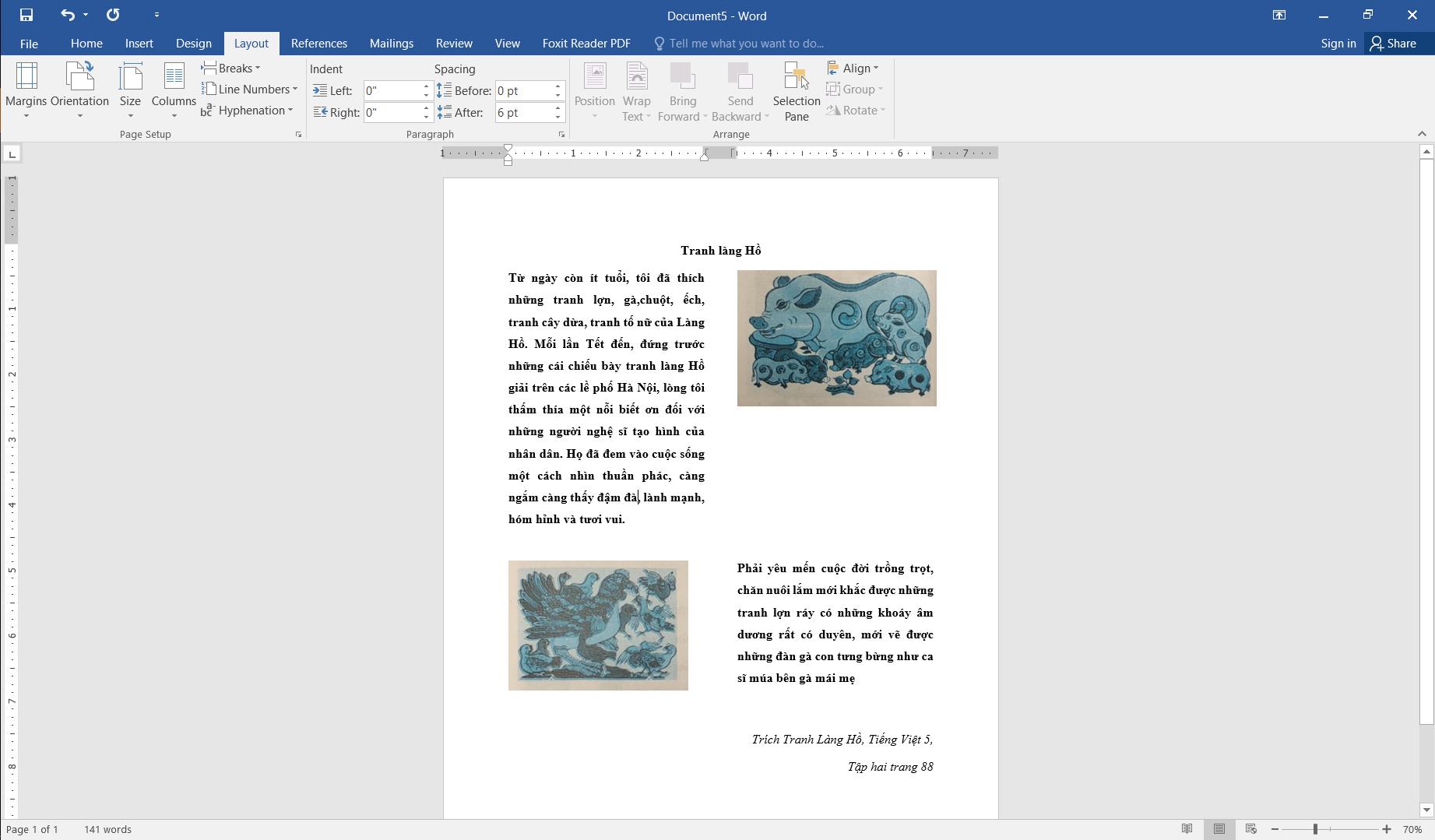 Chèn hình ảnh vào văn bản