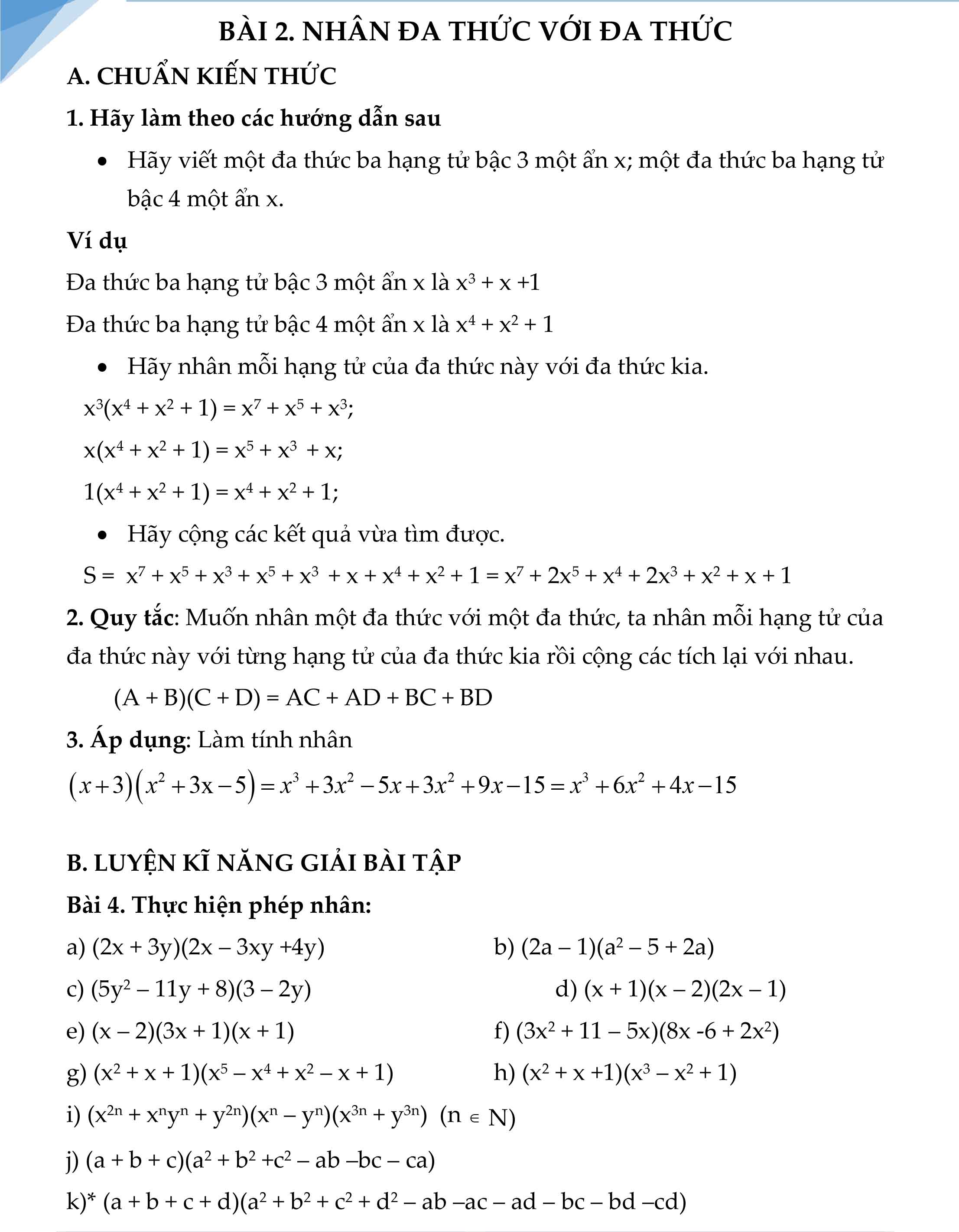Bồi dưỡng và phát triển tư duy đột phá Toán 8 tập 1