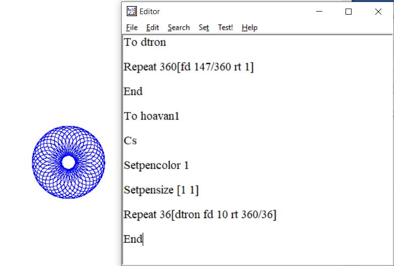 Thế giới hình học trong Logo