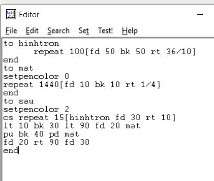 Thế giới hình học trong Logo