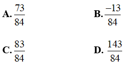 Trắc nghiệm: Phép trừ phân số 