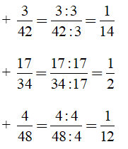 Trắc nghiệm: Rút gọn phân số 