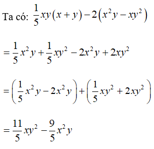 Trắc nghiệm: Cộng, trừ đa thức