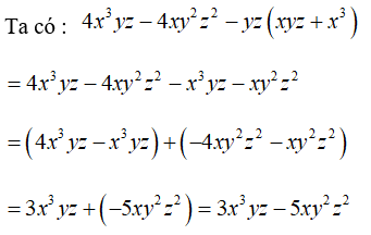 Trắc nghiệm: Cộng, trừ đa thức