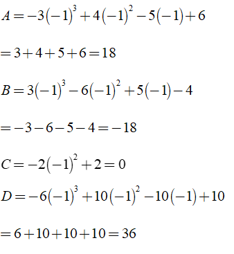 Trắc nghiệm: Cộng, trừ đa thức một biến 